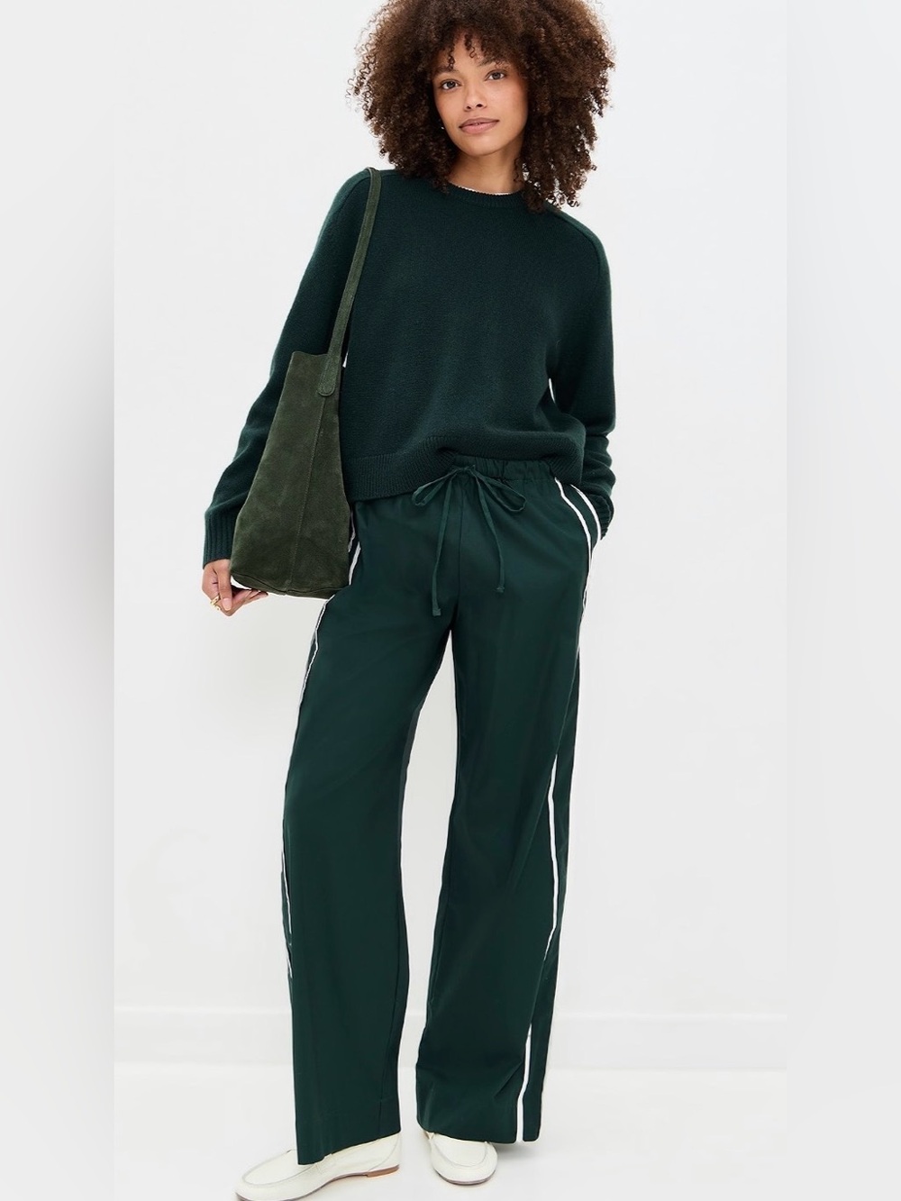 Reformation Julien Poplin Pants - Forest - XS 💚💚💚